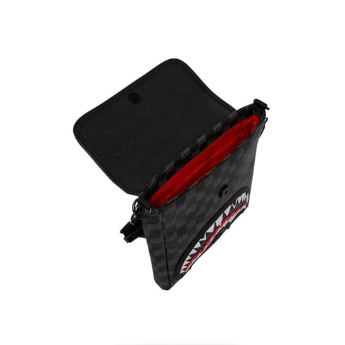 BOLSO DE MANO NEGRO DRIPPING SHARK SPRAYGROUND